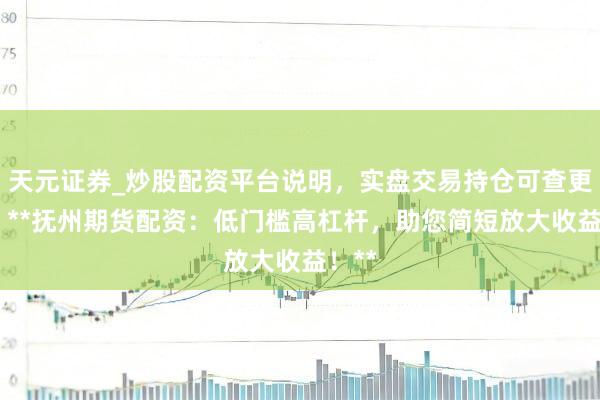 天元证券_炒股配资平台说明，实盘交易持仓可查更安全 **抚州期货配资：低门槛高杠杆，助您简短放大收益！**
